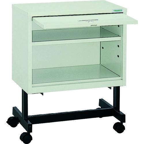 (送料別途)(直送品)TRUSCO 扉付オープン型収納ケース キャスター付 502×302×616 ...