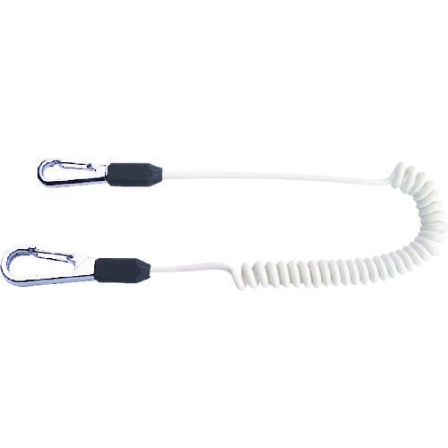 TOP セーフティコード ステンレスワイヤー ホワイト 最大長さ1350/自然長410mm SFC-...