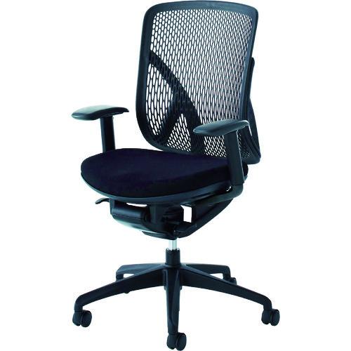 (送料別途)(直送品)イナバ yera ブラックメッシュタイプ ハイバック アジャスタブル肘 ランバ...