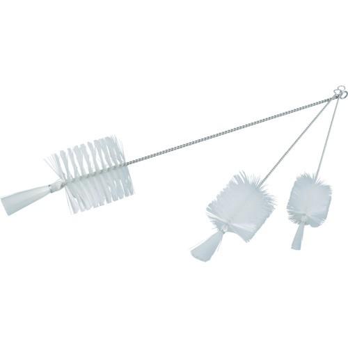 TRUSCO 理化学ブラシ 瓶洗い用 ナイロン毛 ステンレス柄2号 TBP-S2N