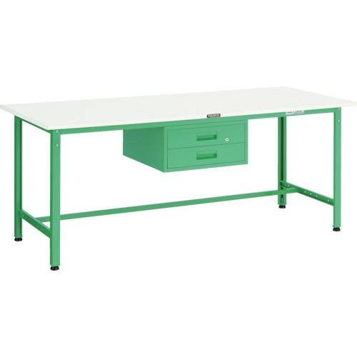 (送料別途)(直送品)TRUSCO AE型作業台 900X600XH740 2段引出付 ダークグレー...