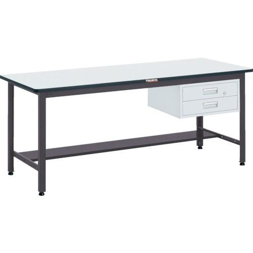 (直送品)TRUSCO AEWS型作業台 900X600XH740 2段引出付 AEWS-0960F...