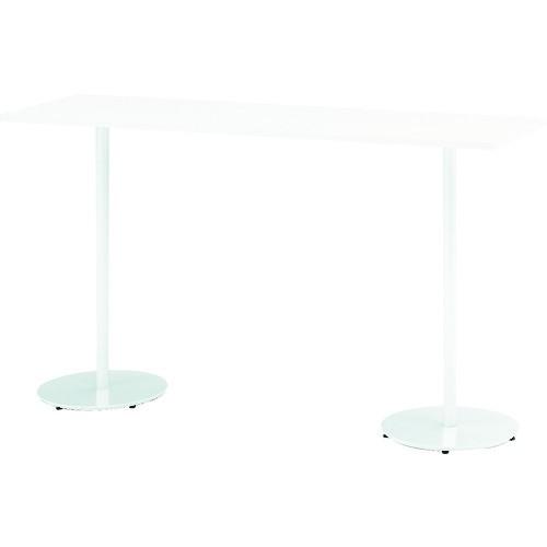 (送料別途)(直送品)イトーキ ハイテーブル(角型) 1800×500×1000 天板色ホワイト 支...