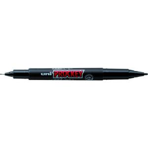 uni 水性顔料マーカープロッキーツイン細字 黒 PM120T.24｜plus1tools