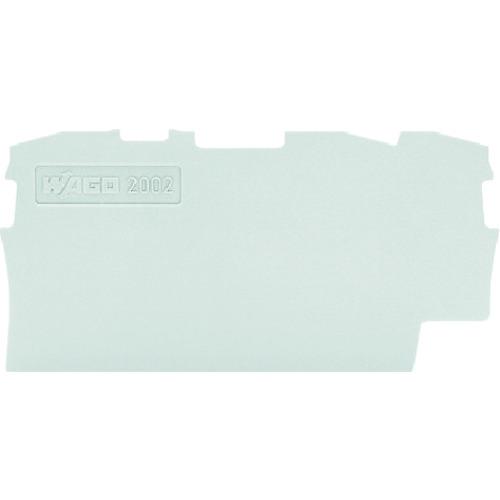 WAGO 端子台エンドプレート2001・2002・2201・2202シリーズ共用3線式 グレー 10...