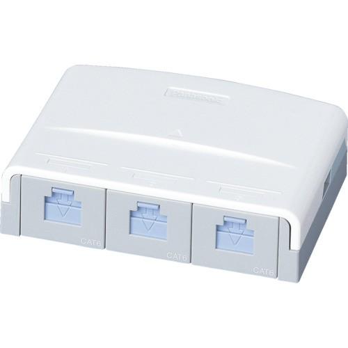 Panasonic ぐっとすシリーズ情報モジュラジャック CAT5E 露出3コ口 NR3163