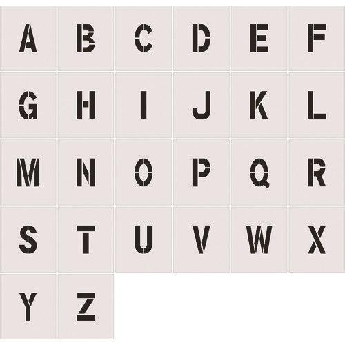 IM ステンシル A~Z 1セット26枚単位 文字サイズ150×95mm AST-SETA15095