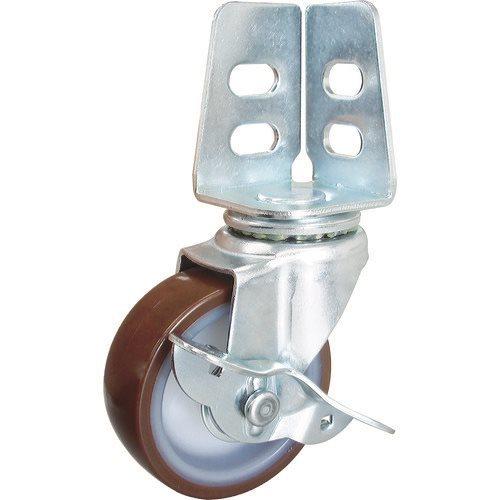 TRUSCO アングル式ウレタンキャスター 自在S付き Φ75 TYSA-75URS