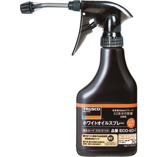 TRUSCO αホワイトオイルノンガススプレー ノズル付 350ml ECO-WO-S
