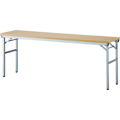 (送料別途)(直送品)アイリスチトセ 折畳みテーブル ワイドタイプ 棚無 奥行450mm ナチュラル...