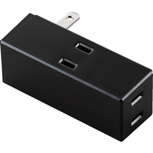 エレコム サイドタップ 3個口 ブラック T-TR04-2300BK