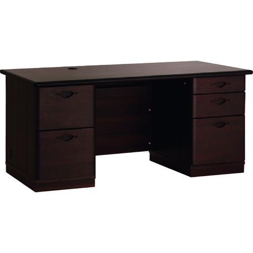 (送料別途)(直送品)アイリスチトセ 応接家具 両袖机 KCMKV-1675DW