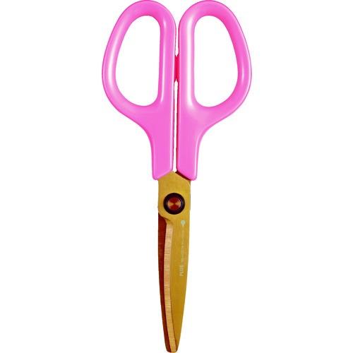PLUS 34558)ハサミ フィットカットカーブ 洗えるチタン ピーチピンク SC-175STW ...
