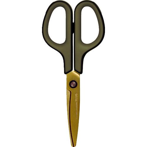 PLUS 34519)ハサミ フィットカットカーブ チタンコート 左右対称グリップ チタンブラウン ...