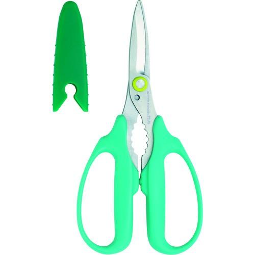 PLUS 34630)ハサミ フィットカットカーブ 万能タイプ グリーン SC-175PM G