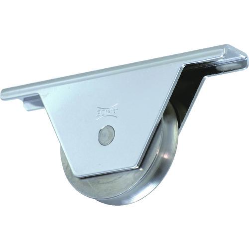 (送料別途)(直送品)ヨコヅナ ステンレス重量戸車 スリムタイプ 75mm 丸溝 JKS-0751