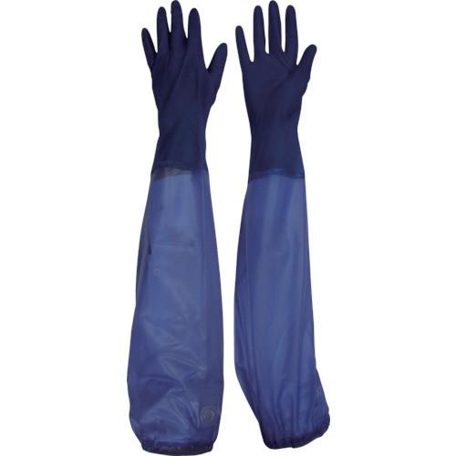 ビニスター 腕カバー付手袋 マリン L 778-L