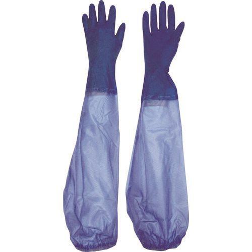 ビニスター 腕カバー付手袋 マリン S 778-S