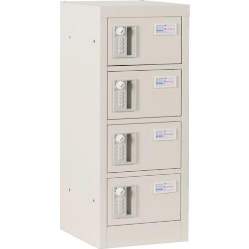 (送料別途)(直送品)仁張 貴重品ロッカー(1列4段)暗証番号錠 TS-014A