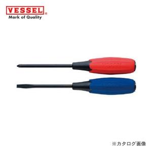ベッセル VESSEL スーパークッション貫通ドライバー (マグネット入り)