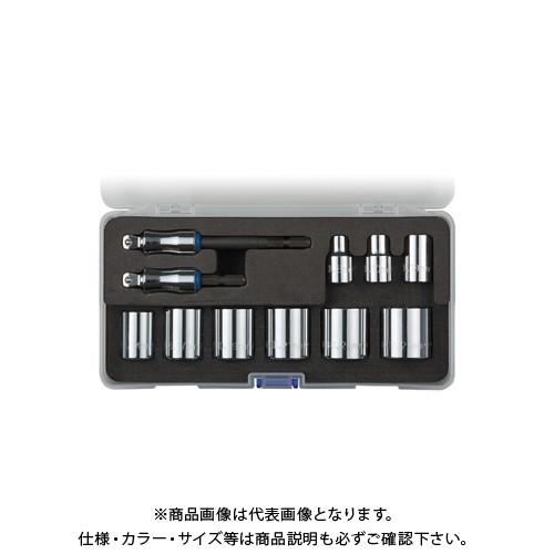 ベッセル VESSEL 剛鍛首振りアダプター＆ショートソケットセット 11個組 9.5mmSQ TA...