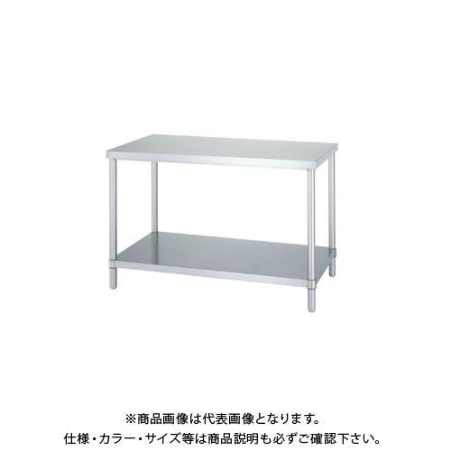 (送料別途)(直送品)シンコー ステンレス作業台(ベタ棚仕様) 1200×450×800 WB-12...