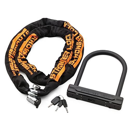 デイトナ(Daytona) バイク用 バイクロック 鍵1本で2つのロック管理 チェーンロック2.0m...