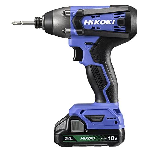 HiKOKI(ハイコーキ) 18V コードレス インパクトドライバ 高トルクタイプ 2.0Ah 蓄電...