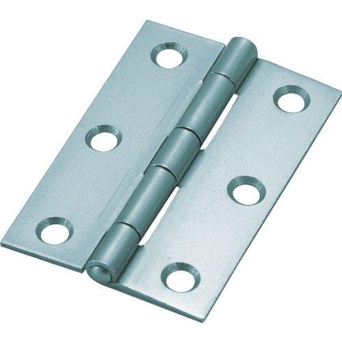TRUSCO(トラスコ) スチール製厚口蝶番 生地仕上げ 全長89mm (10個入) 888-89N