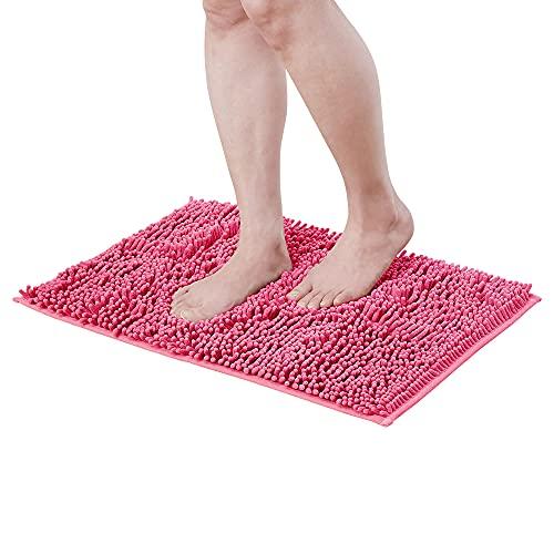 アイメディア(Aimedia) バスマット マイクロファイバー 速乾吸水 40x60cm ピンク 風...