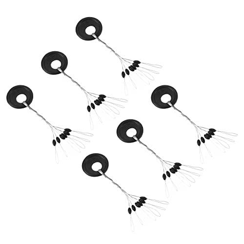 PATIKIL 釣りゴム浮きビーズストッパー 50グループ（300個） 1で6 フロートシンカースト...