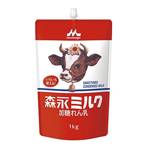 森永 加糖れん乳 森永ミルク スパウトパウチ 1kg [業務用 大容量 コンデンスミルク 練乳]