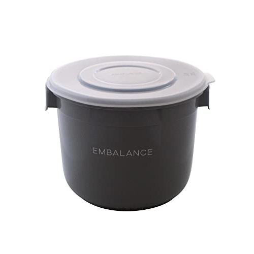 ウィルマックス フードコンテナ (丸型) 6L 日本製 351732 グレー/半透明