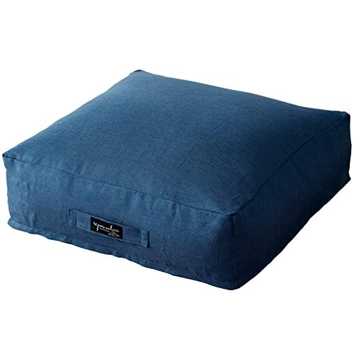 ワイズコーポレーション ルポカルム クッションになる掛けふとん収納ケース 58×58×18cm デニ...