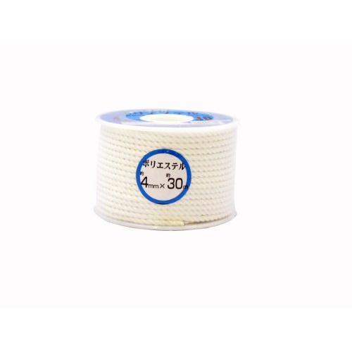 ユタカメイク ポリエステルロープ(3ツ打)ボビン巻 4mm×30m RS-2