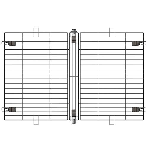アイリスオーヤマ ウッディサークル用屋根 PWSY-1280V ウォールナット