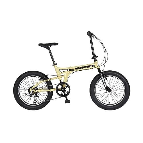 HUMMER(ハマー) FDB206FAT-BIKE ベージュ 20インチ 極太3.0タイヤ 折りた...