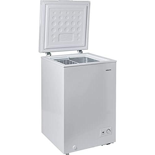 [山善] 冷凍庫 100L 上開き ?YF-C101(W) ホワイト 大容量 温度調節7段階 キャス...