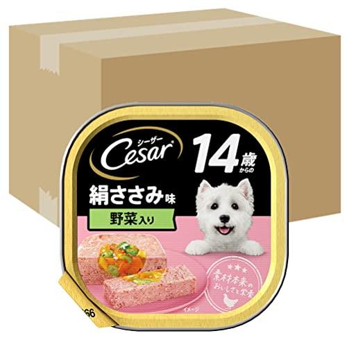 シーザー ドッグフード 14歳からの 絹ささみ 野菜・玄米入り シニア犬用 100g×96個 (ケー...