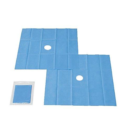 アズワン ナビス プロシェア滅菌ドレープ 600×600mm 6060 穴有り (10包入り) /8...