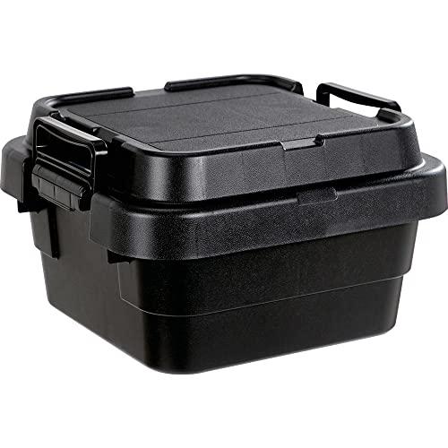トラスコ中山(TRUSCO) トランクカーゴ フラット天板仕様 浅型 20L 黒 BLKCFL-30