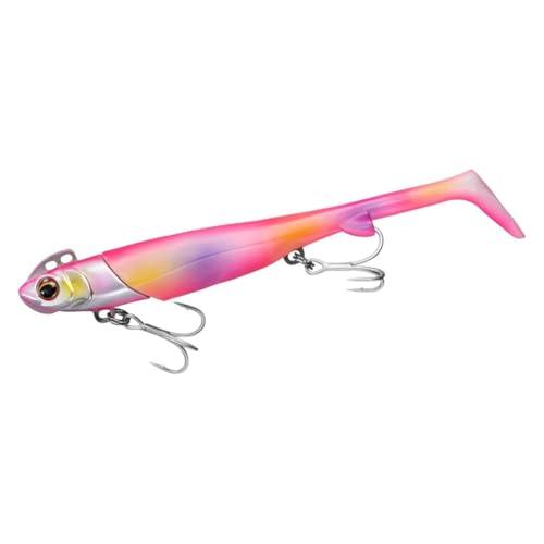ダイワ(DAIWA) ワーム＋ジグヘッド ロデムR4シャッド-28g ヒラメピンクマーブル
