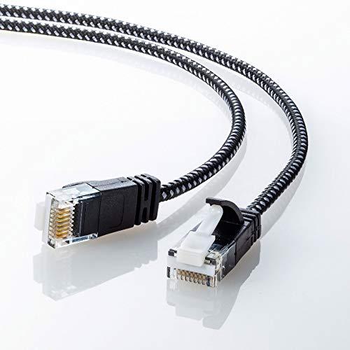 サンワサプライ CAT6A細径メッシュLANケーブル (3m) 10Gbps/500MHz RJ45...