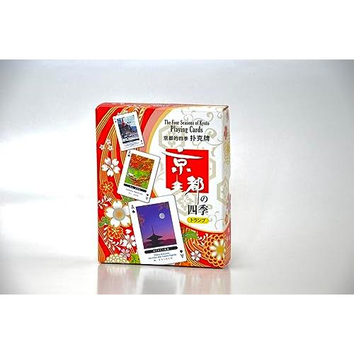 京都の四季トランプ 紙製 ポーカーサイズ 京都の風景・建造物柄 54種 紙箱入り 日本製 エンゼルト...