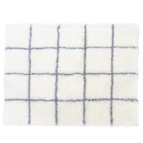 オカ(OKA) 浴室足ふきマット ホワイト 約45cm×60cm 乾度良好バスマット モディッシュ ...