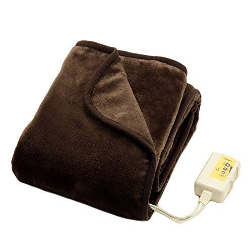 【日本製】ライフジョイ 電気毛布 ひざ掛け 140cm×80cm 洗える 両面フランネル 電気ひざ掛...