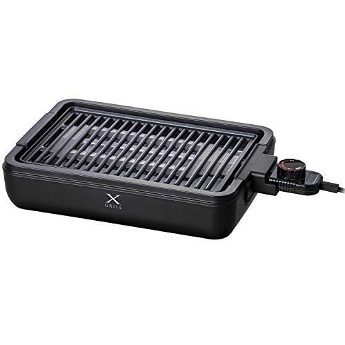 [山善] 焼き肉グリル 減煙 コンパクトプレート Xグリル 「素早く、美味しく焼ける」 煙約70%/...