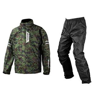 [KOMINE] バイク用 ブレスターレインウェアフィアート RK-539 755 雨具 カッパ 防水 03-539 メンズ Camouflag｜plusa-main