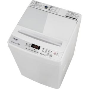 ハイセンス 全自動 洗濯機 7.5kg ホワイト HW-G75C 最短10分洗濯 スリム 予約機能 シャワー水流 ガラス蓋 風乾燥 強力洗浄 大｜plusa-main