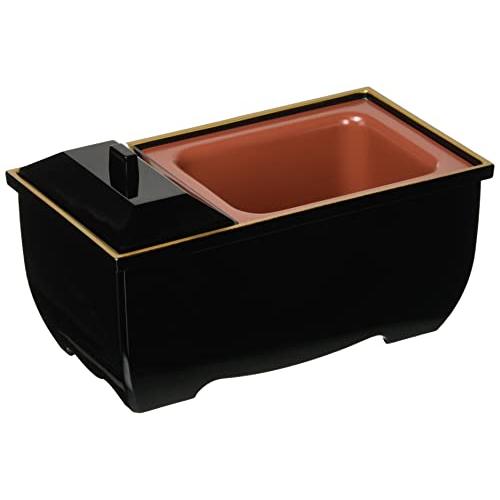 仏具 焼香盆やすらぎセット お焼香 用 香炉 お盆 お墓参り 供養 お供え 仏壇 小物 黒(フチ金)...